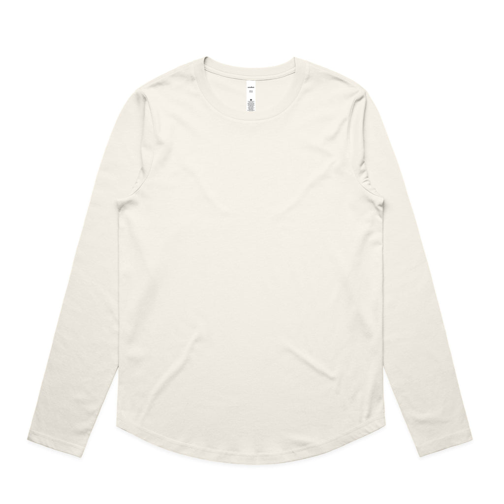 Women's Maple Curve Long Sleeve Tee | Arena Custom Blanks