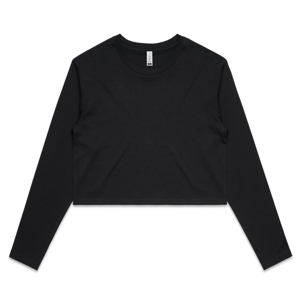 Women's Crop Long Sleeve Tee Shirt | Arena Custom Blanks