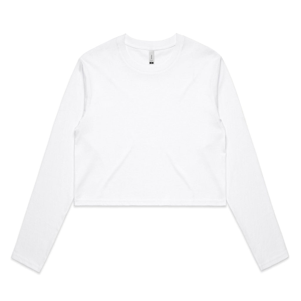 Women's Crop Long Sleeve Tee Shirt | Arena Custom Blanks