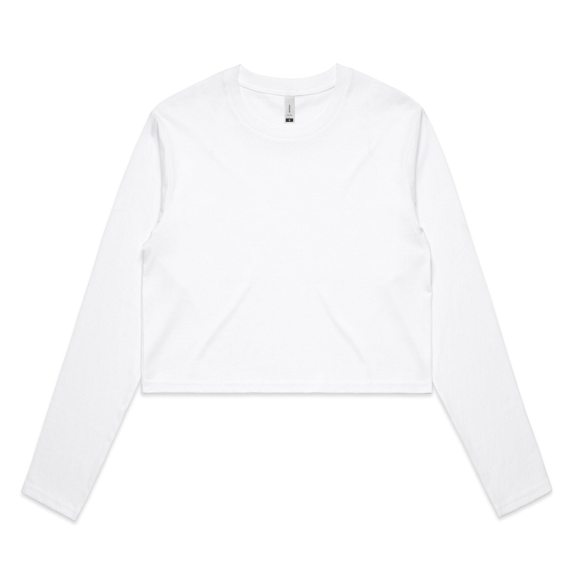Women's Crop Long Sleeve Tee Shirt | Arena Custom Blanks